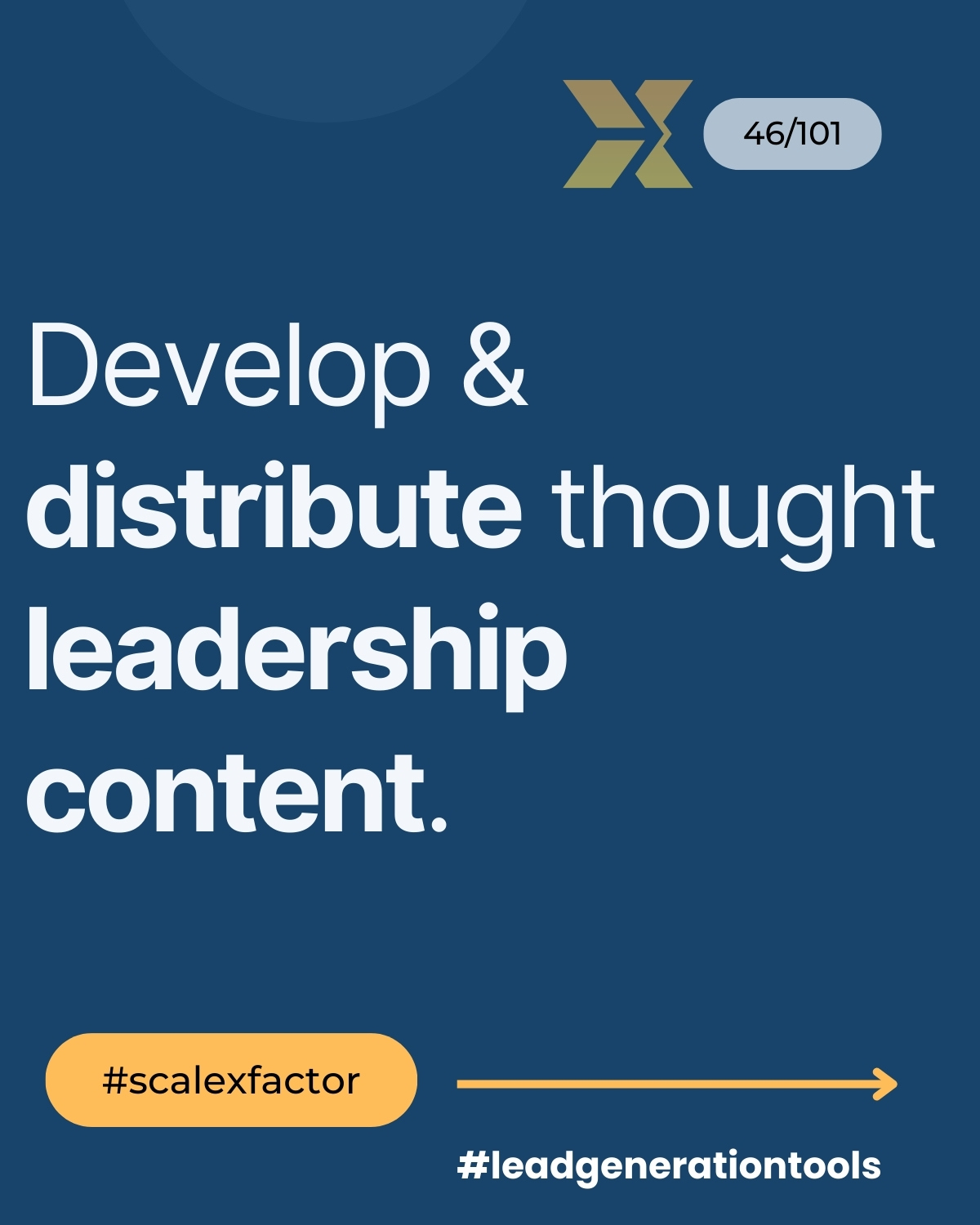 Develop and distribute thought leadership content: