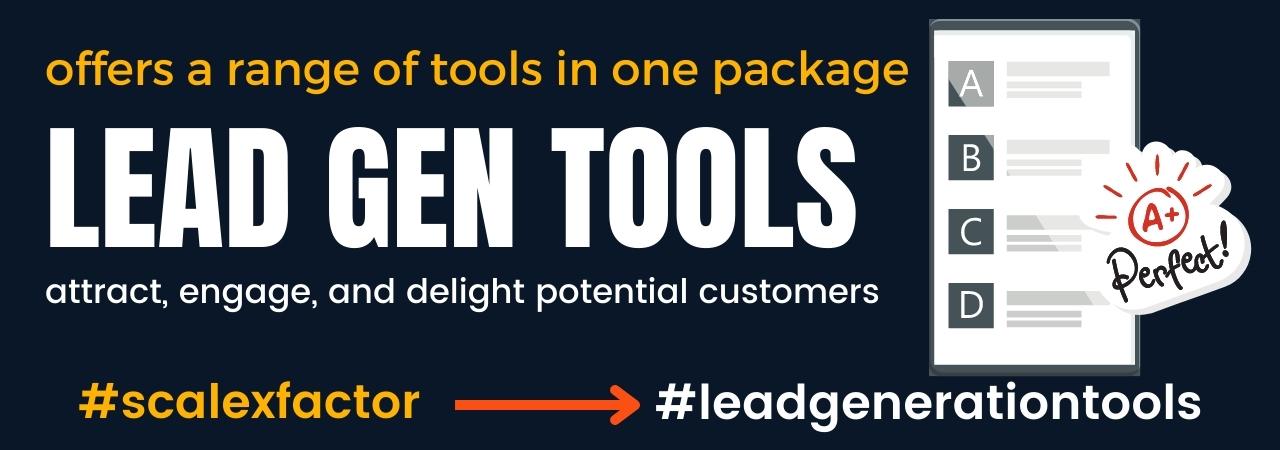 offers a range of lead generation tools in one package